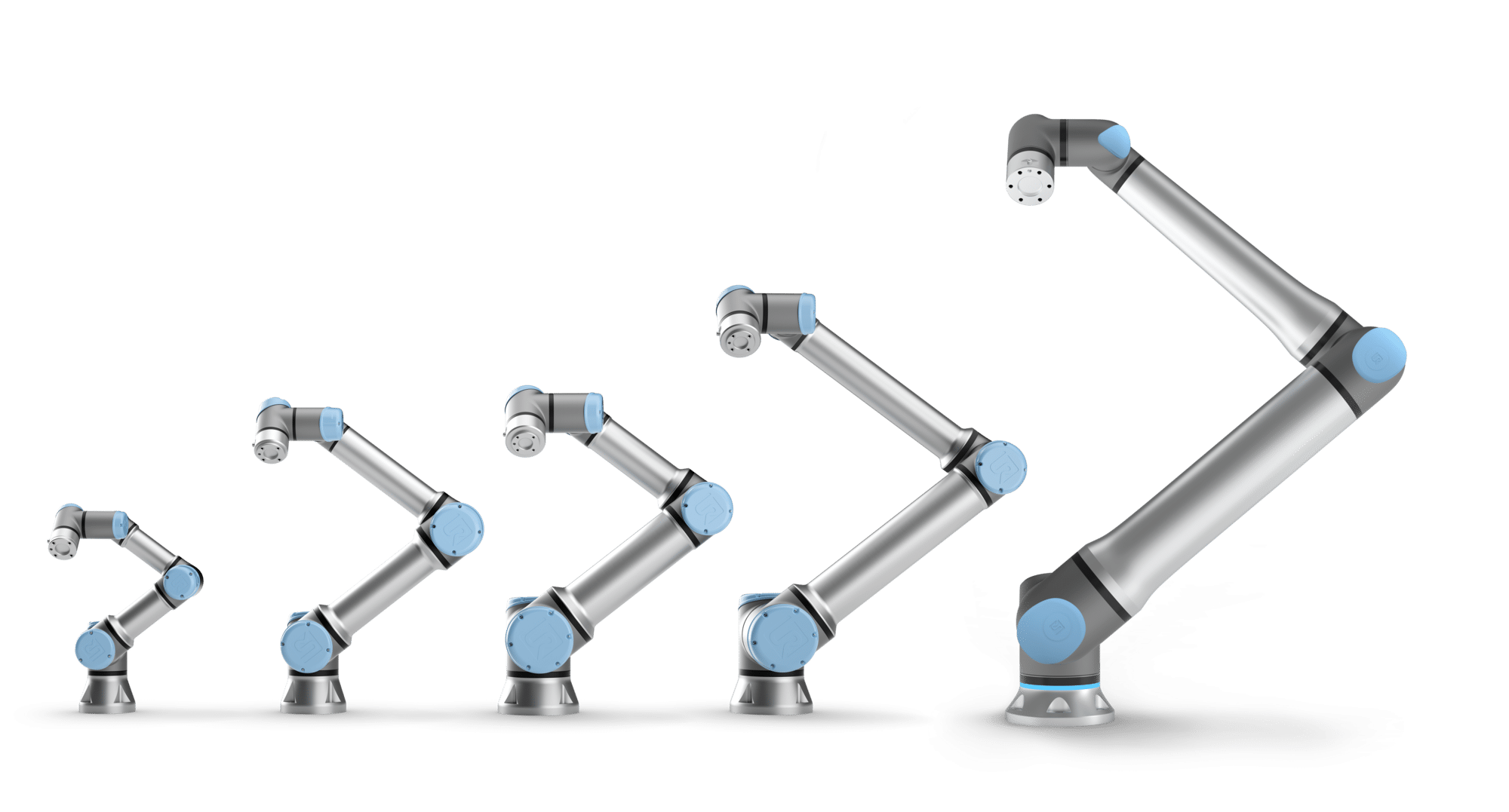 Cobot E-series. UR3e, UR5e, UR16e, UR10e and UR20
