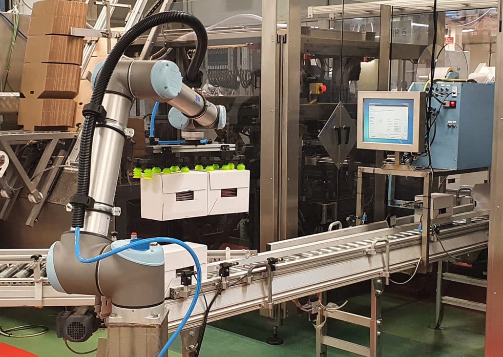 Cobot palletizing solution at Nortura using Pally software from Rocketfarm