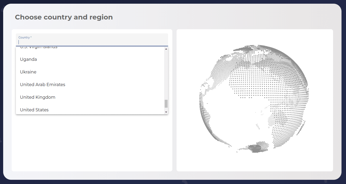 choose country and region myrobot.cloud fast track